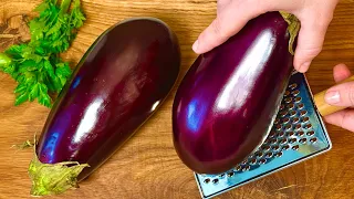Just grate the eggplants. Nobody knows this recipe. This is easy and delicious!