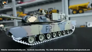 1/16 7.0 2.4G Henglong Upgraded Metal Version M1A2 Abrams RTR RC Tank 3918.