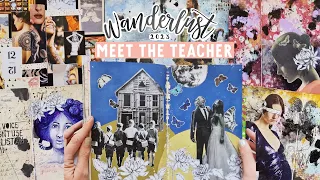 Meet the Wanderlust Teacher- - Claudette Hasenjager + art journal flip through