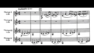 Stravinsky: Berceuse from "The Firebird" (Clarinet Quartet)
