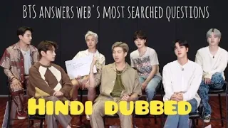 BTS answers web's most searched questions- Hindi Dubbed | funny