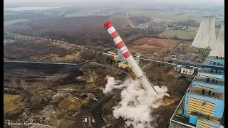 Wyburzenie komina elektrowni "ADAMÓW" 17.12.2020 - MK EXPLOSION