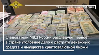 Ирина Волк: МВД России расследуют первое в РФ уголовное дело о растрате средств криптовалютной биржи