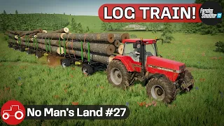 Selling Logs To Buy A New Seed Drill & Sowing Canola - No Man's Land #27 FS22 Timelapse