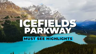 Is This the Most Scenic Drive in the World? Icefields Parkway MUST SEE Highlights 【4K】