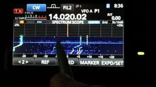 IC-7300 Increasing Waterfall Sensitivity