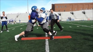 Drake Football Mic'd Up: OL Coach Mike McClanathan