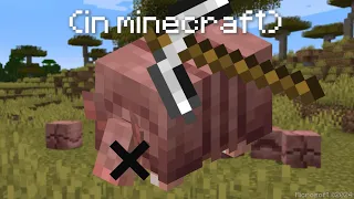 I Hunted Armadillos (in Minecraft)