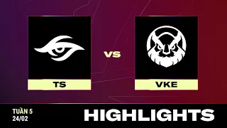 HIGHLIGHT | TS vs VKE | VCS 2024 MÙA XUÂN - Tuần 5 | 24.02.024