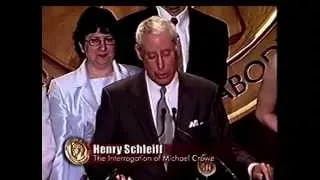 Henry Schleiff - The Interrogation of Michael Crowe - 2002 Peabody Award Acceptance Speech