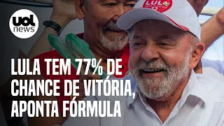 Lula tem 77% de chance de vitória, aponta fórmula de cientistas políticos que prevê 2º turno