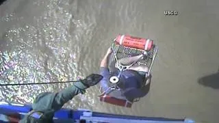 Boaters Rescued by U.S. Coast Guard in Galveston Bay, TX.