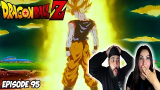 My Girlfriend's EPIC Reaction To GOKU BECOMING SUPER SAIYAN FOR THE FIRST TIME!! DBZ Episode 95