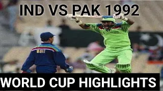 India vs Pakistan 1992 World Cup Sachin Tendulkar Fifty (India Win)@breakingcontenthindi