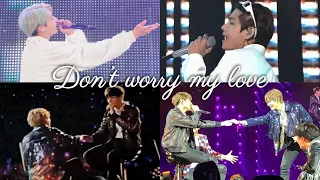 TaeKook - DNA (2018-2021) injured Taehyung x Jungkook “Don’t worry love” - PTD On-stage Concert