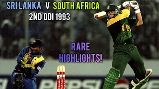 First Time On Youtube! | Sri Lanka V South Africa | 2nd ODI 1993 | Full Vintage Highlights