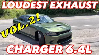 Top 5 LOUDEST EXHAUST Set Ups for DODGE CHARGER 6.4L HEMI (Vol.2)!