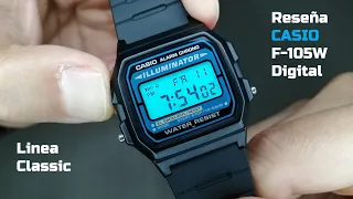 El MEJOR Reloj Electroluminiscente de Bajo Costo CASIO F105W Reseña.