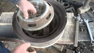 Переделка дисков колес к мини трактору.Часть 2.