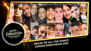 RECAP OF ALL THE SONGS  | Junior Eurovision 2021 | The Eurovision Fan