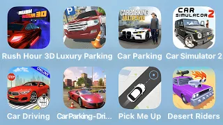 Rush Hour 3D, Luxury Parking, Car Parking, Car Simulator 2 and More Car Games iPad Gameplay