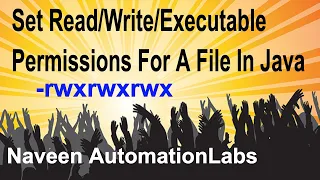 Set Read/Write/Executable permissions for a file in Java