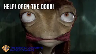 the "Help! Open the Door!" scene from Rango but it's in 60fps
