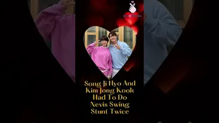 Song Ji Hyo Kim Jong Kook did Nevis Swing Stunt Twice #shorts #runningman #songjihyo #kimjongkook