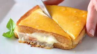 5 FÁCILES SANDWICHES para el desayuno o cena rápida. Hechos en la sartén, sin horno y sin tostadora