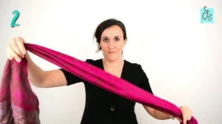 6 Formas de ponerse un foulard, bufanda o pañuelo elegantes y diferentes (Parte 1)