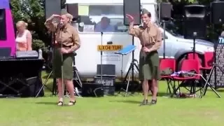 Friskney Show 2014 Chattanooga Choo Choo The Andrews Sisters. Amanda Watton & Nicola Watton