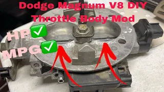 Dodge Ram Magnum V8 (5.2, 5.9) FREE EASY DIY Throttle Body Mod