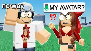 Putting STRANGERS On My SHIRT In Roblox VOICE CHAT 2!