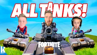 All Tanks Battle in Fortnite! K-City Gaming