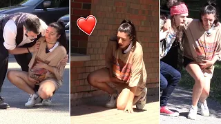 😲 Pregnant Lady Collapses In Public! 😥 (Social Experiment)