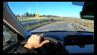 Mazda CX-60 PHEV 2.5L POV drive on autobahn vol.1