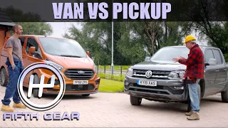 MS-RT Ford Transit Custom VS Volkswagen Amarok Highline - The FULL Challenge | Fifth Gear