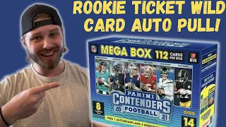 ROOKIE TICKET WILD CARD AUTO PULL! / 2021 Contenders Football Mega Box