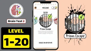 Brain Test 2 Prison Escape Level 1 to 20 Walkthrough