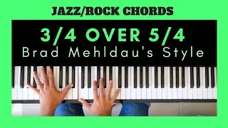 JAZZ-ROCK ODD RHYTHM PIANO TUTORIAL | 3/4 Over 5/4 Ostinato  (Brad Mehldau's Style)