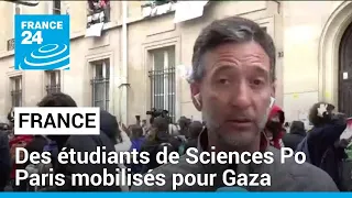 France : des étudiants de Sciences Po Paris mobilisés pour Gaza • FRANCE 24