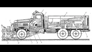 Шнекороторный снегоочиститель (аналог Д-470 )в работе.