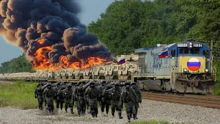 brutal attack! The most expensive train carrying 49,000 Russian tanks was destroyed by Ukraine