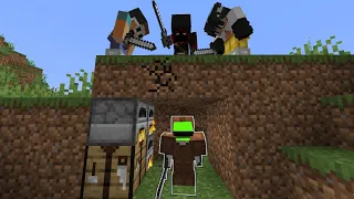 Minecraft Survivalist VS 3 Hitmen