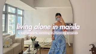 living alone in manila | a day at work, a week in my new place, & kitchen appliance hunting ୨୧˚✧