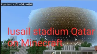 i went to lusail stadium but in Minecraft FIFA World Cup.