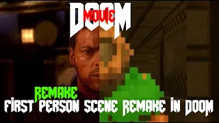 Doom Movie first person scene remake in Doom