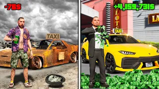 PASSEI DE UM TAXISTA POBRE PARA RICO NO GTA 5!!