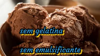 Como fazer sorvete de chocolate,sem emulsificante #sorvetecaseiro #sorvetesememulsicante #sorvetefac