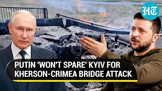 Putin's 'Payback' Warning After Ukraine 'Attacks' Kherson-Crimea Bridge | Key Details